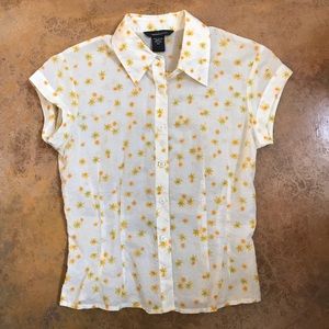 Moda International pale yellow blouse, size XS